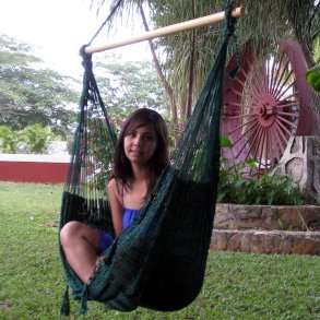 Svart Hängstol i Nät