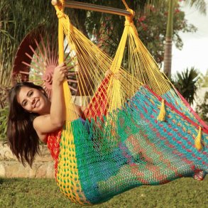 Hngstol Nylon ColorMix XL i ljusa frger