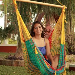 Hngstol Nylon ColorMix XL i ljusa frger