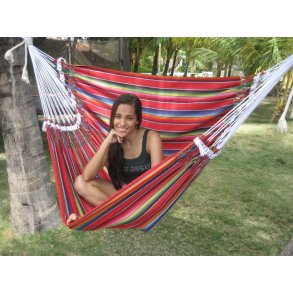 Mexikansk hängmattsstol i tyg