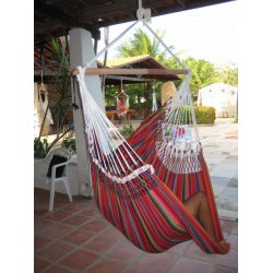 Mexikansk h&auml;ngmattsstol i tyg