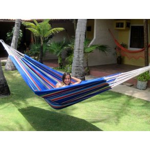 Bl Mexiko frger, hngmatta i slitstarkt tyg