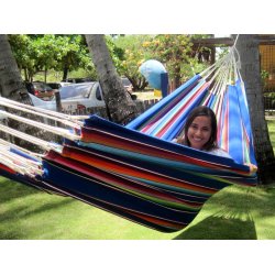 Bl Mexiko frger, hngmatta i slitstarkt tyg