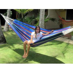 Bl Mexiko frger, hngmatta i slitstarkt tyg