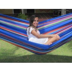 Bl Mexiko frger, hngmatta i slitstarkt tyg