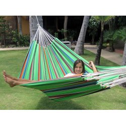 Hngmatta i slitstarkt tyg - Mexico Green Look