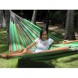 Hngmatta i slitstarkt tyg - Mexico Green Look